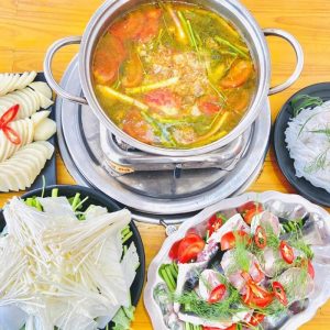 Lẩu cá quả (cá tầm)