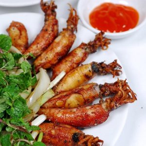 Mực trứng nướng
